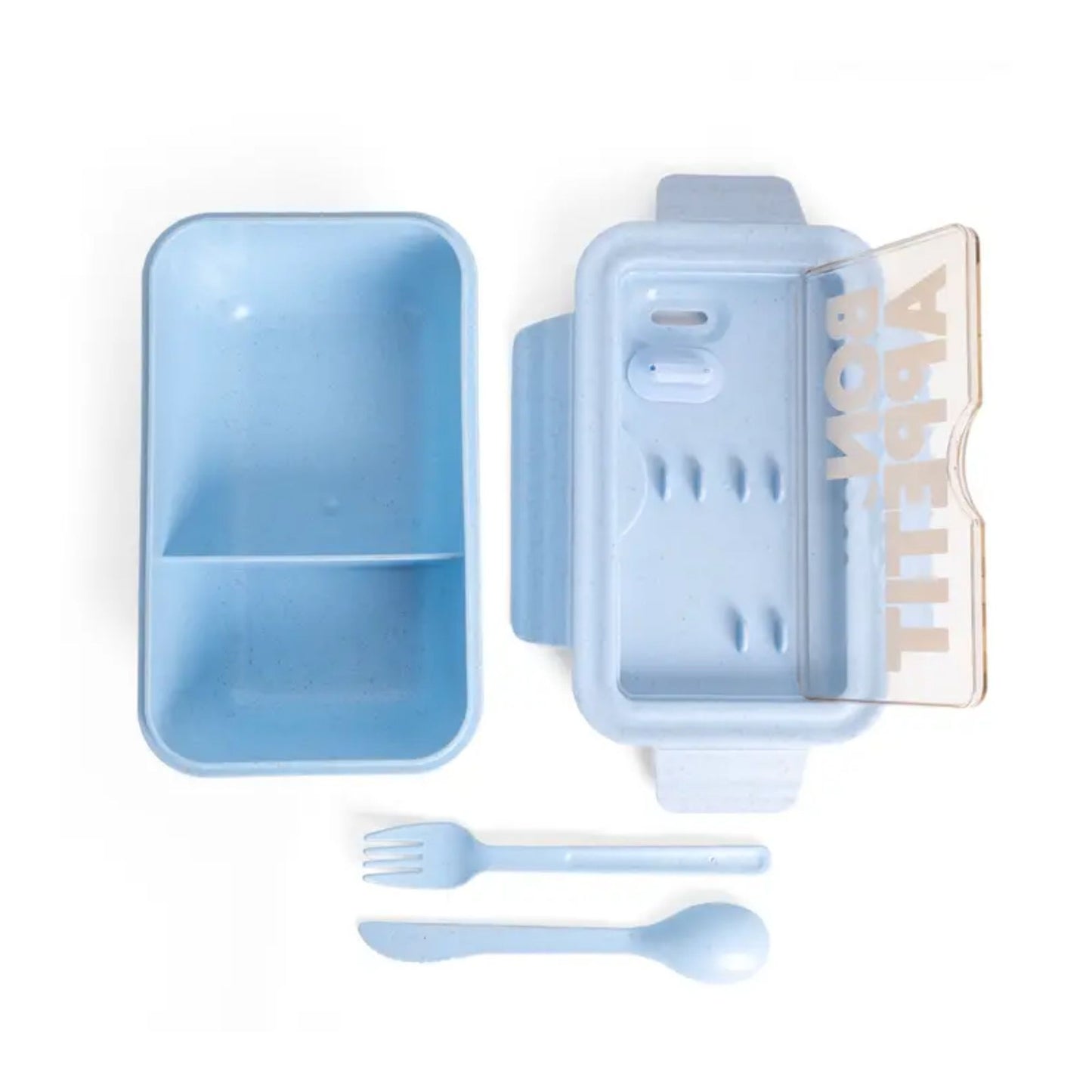 Bon Appetit Light Blue Lunch Box