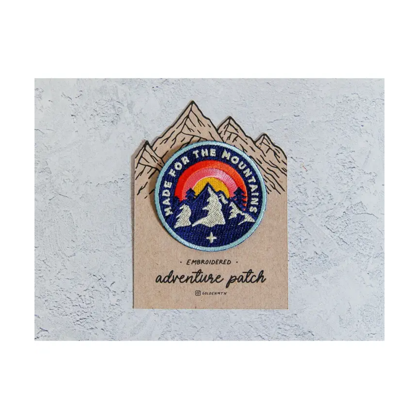 Made for the Mountains Embroidered Iron-On Patch
