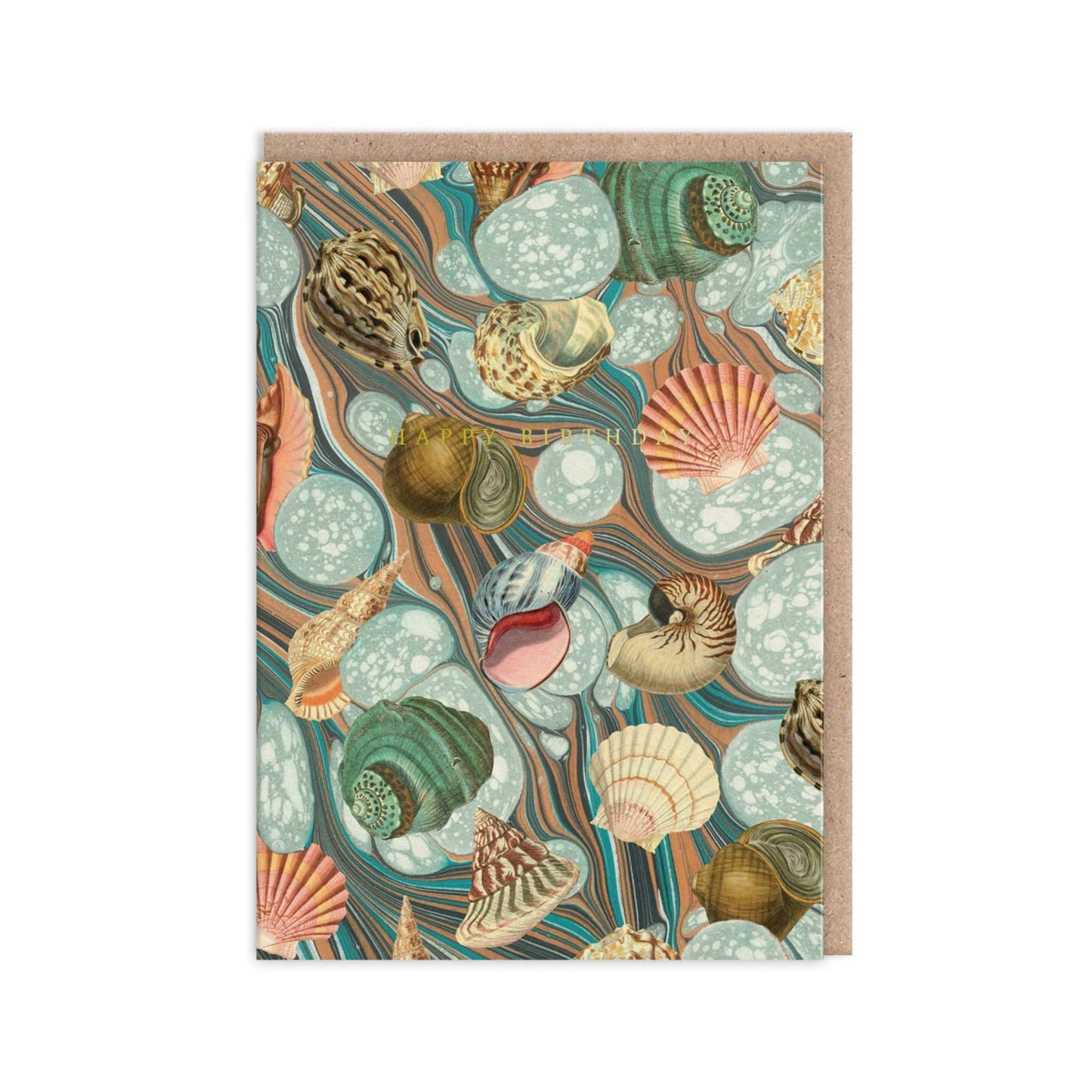 Marble Shell Birthday Card