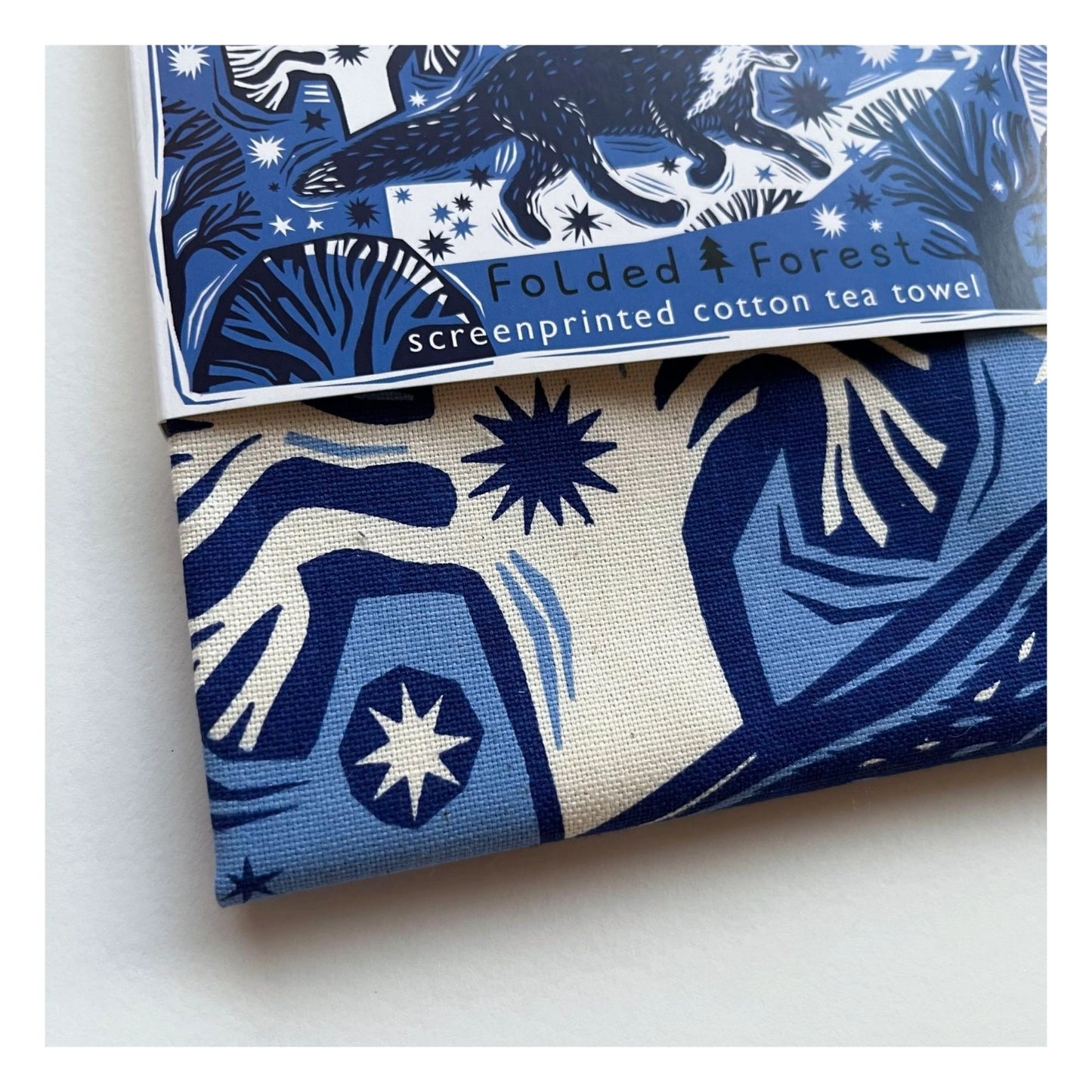 Midnight Fox Tea Towel
