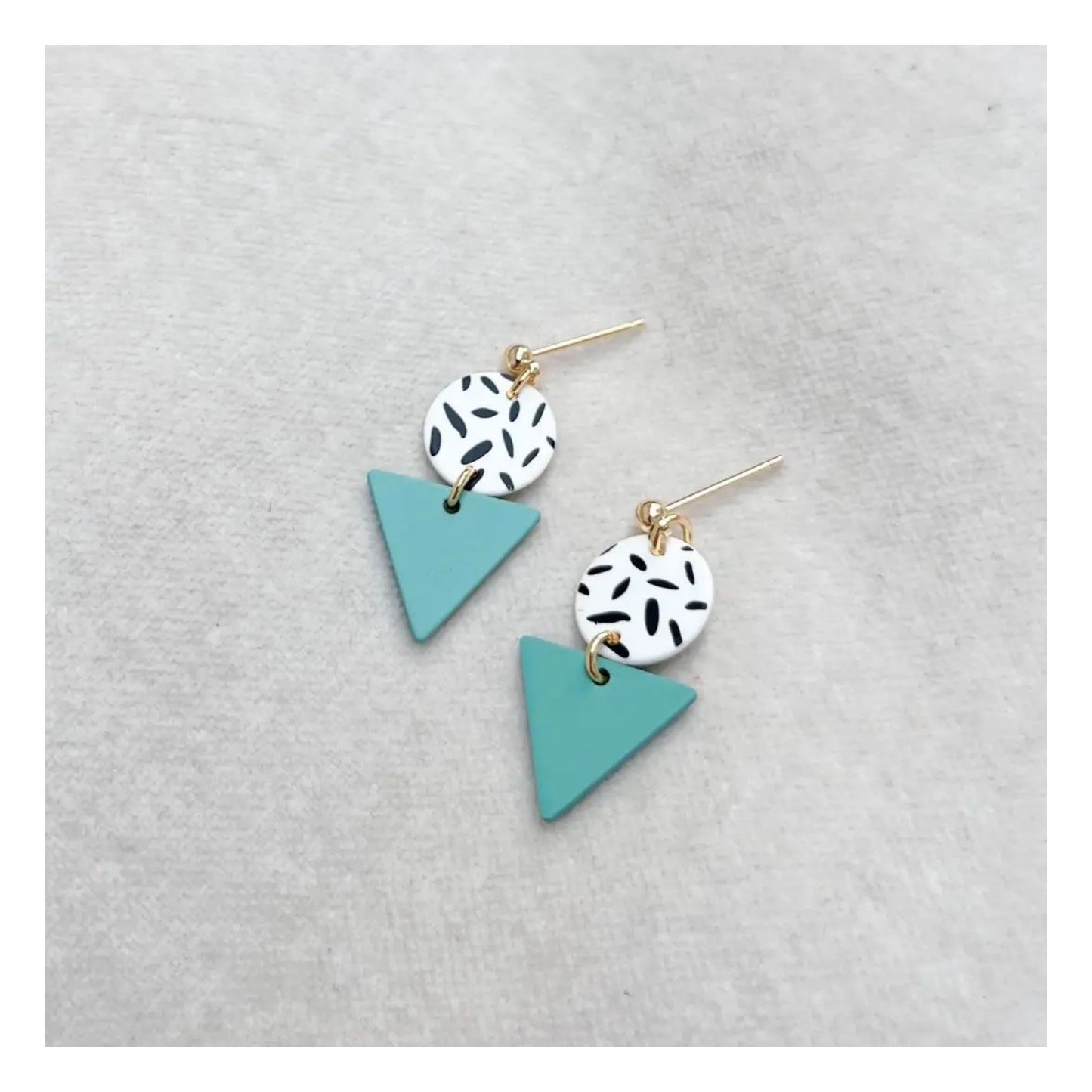 Mint Mini Memphis Earrings