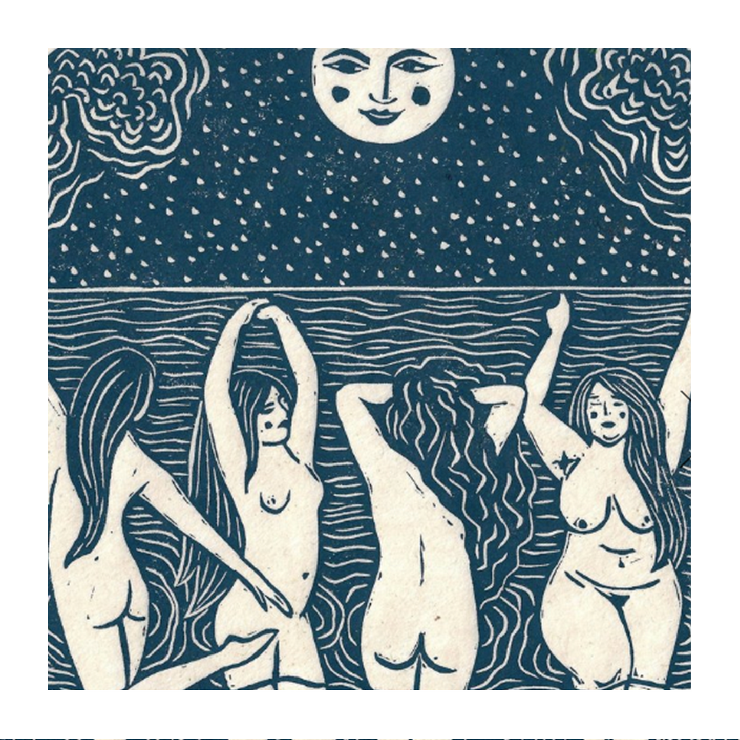 Moondance Handmade Linocut Print