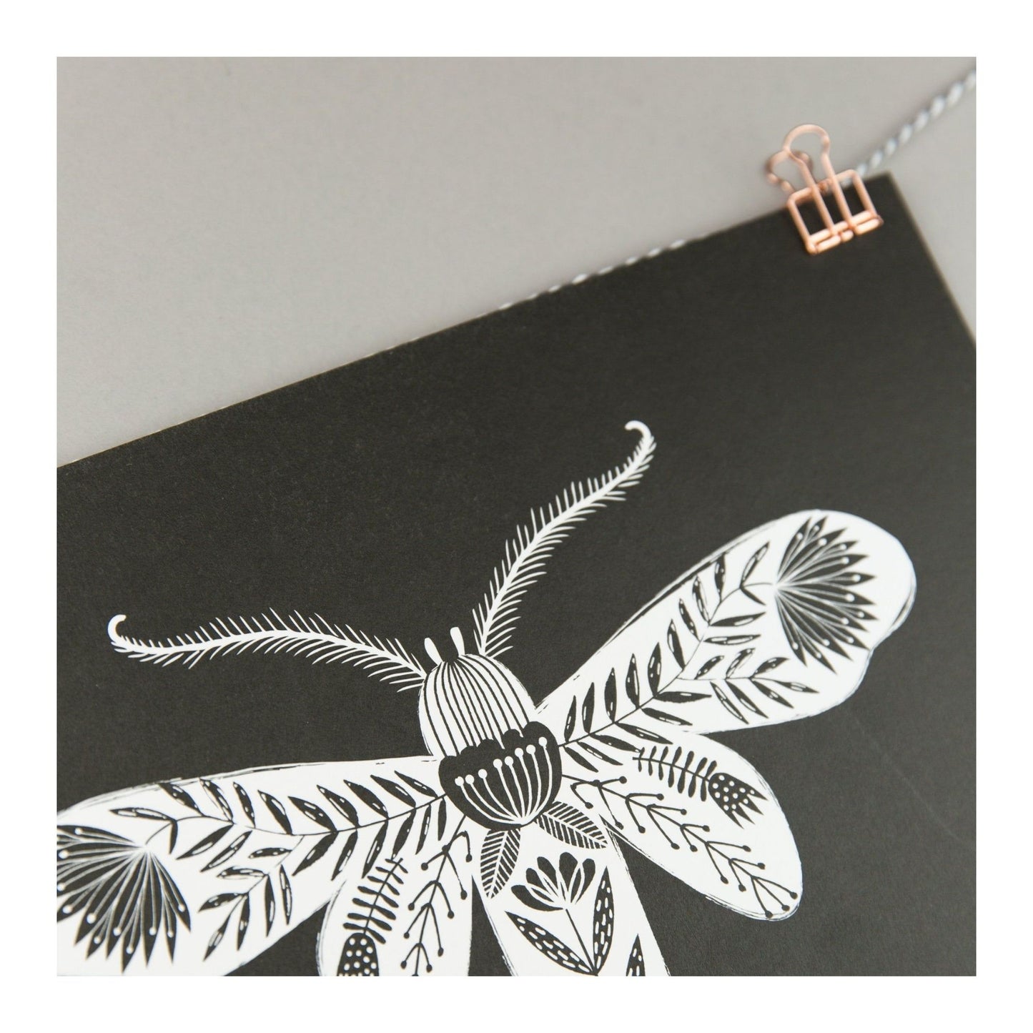 Folk Moth Print