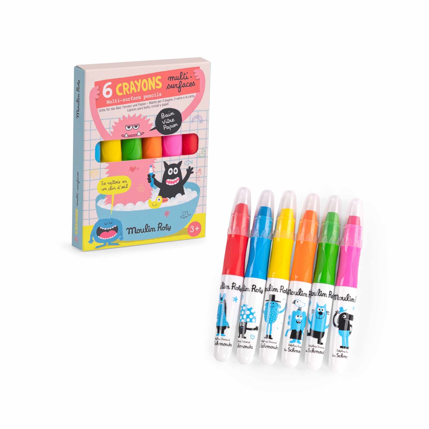 Multi-Surface Crayons