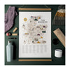 The Munros A2 Map Checklist Print with Wooden Hanging Frame