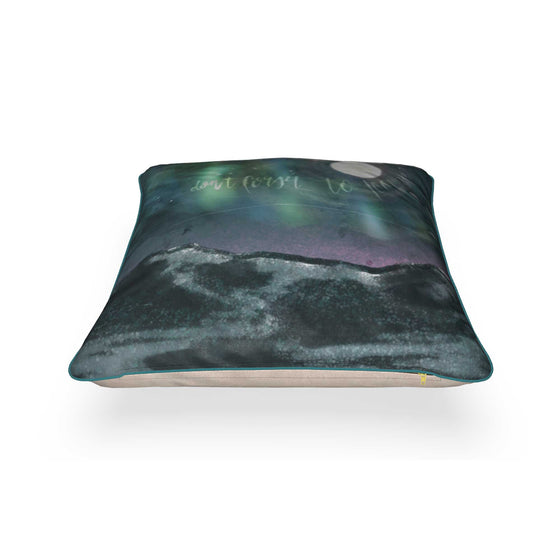 Northern Lights Piped Square Cushion
