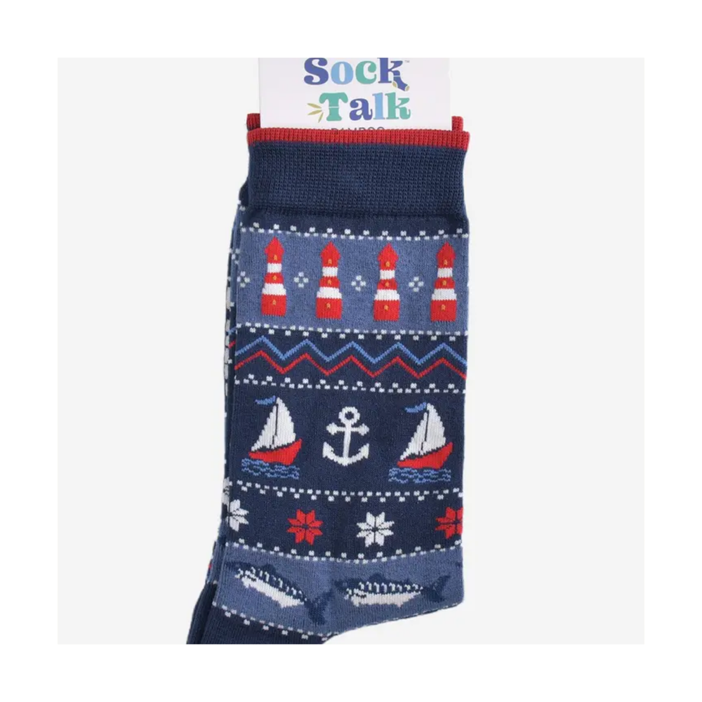 
                  
                    Nautical Fair Isle Mens Bamboo Socks
                  
                