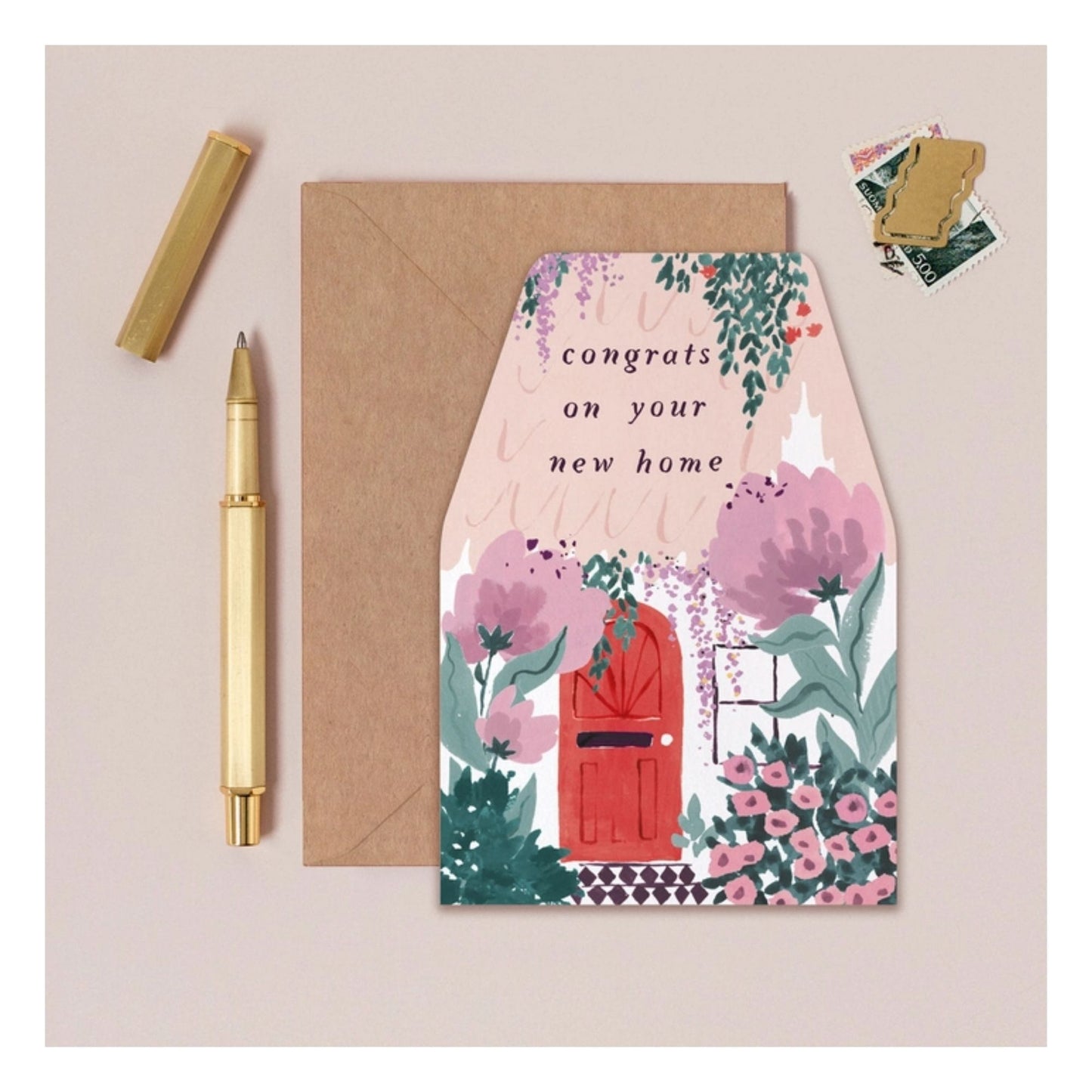 House-Shaped New Home Card