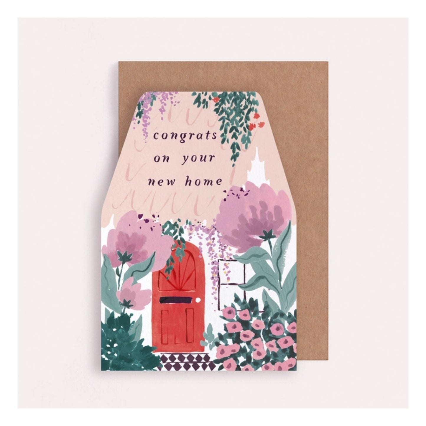 House-Shaped New Home Card