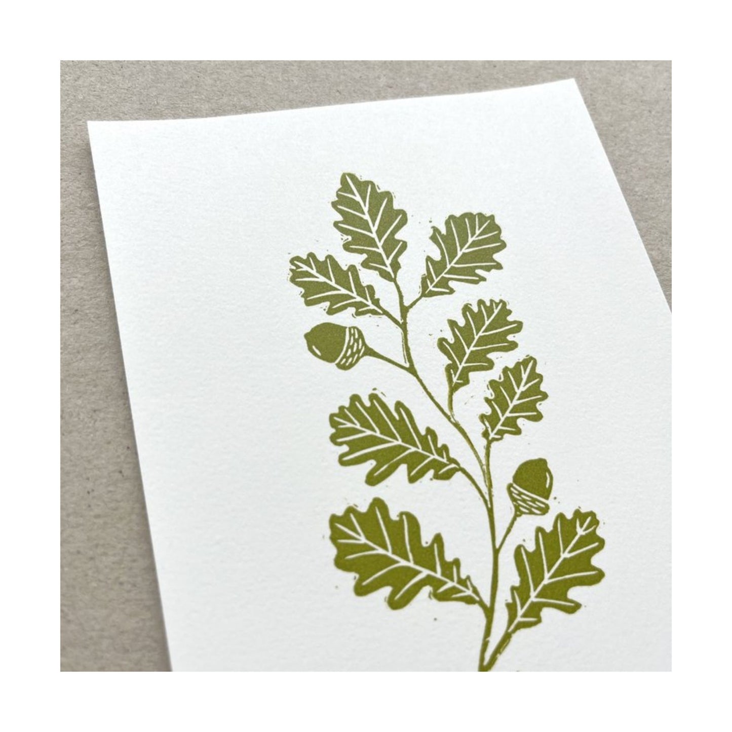Oak Leaf Limited Edition Lino Print