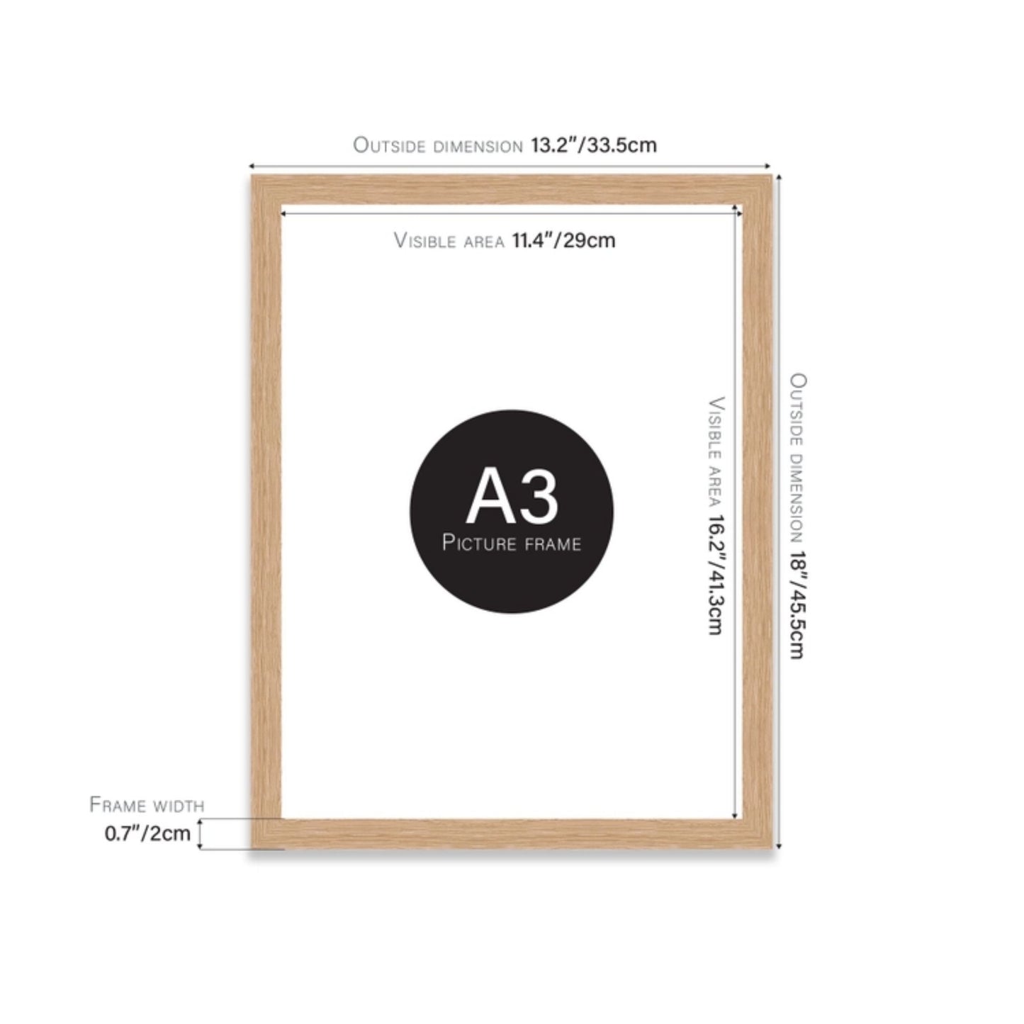 Oak Picture Frame