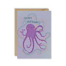  Octopus Birthday Card