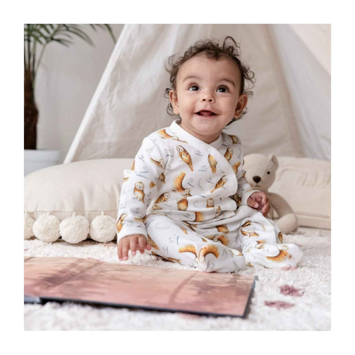Olive the Owl Babygrow Harbour Lane Studio