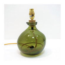  Olive Green Simplicity Small Recycled Glass Table Lamp