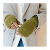 Olive Cashmere & Merino Wrist Warmers