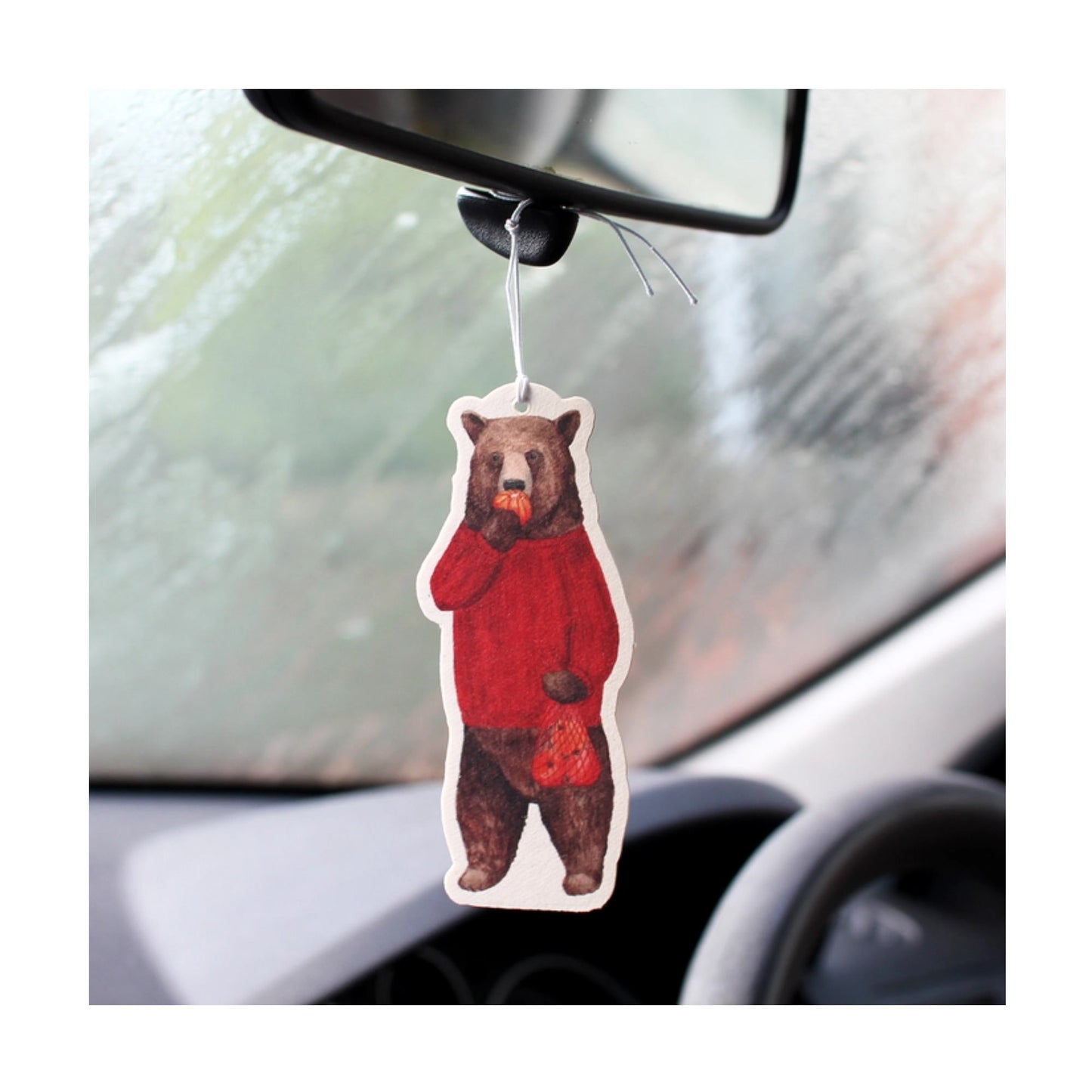 Orange Bear Air Freshener