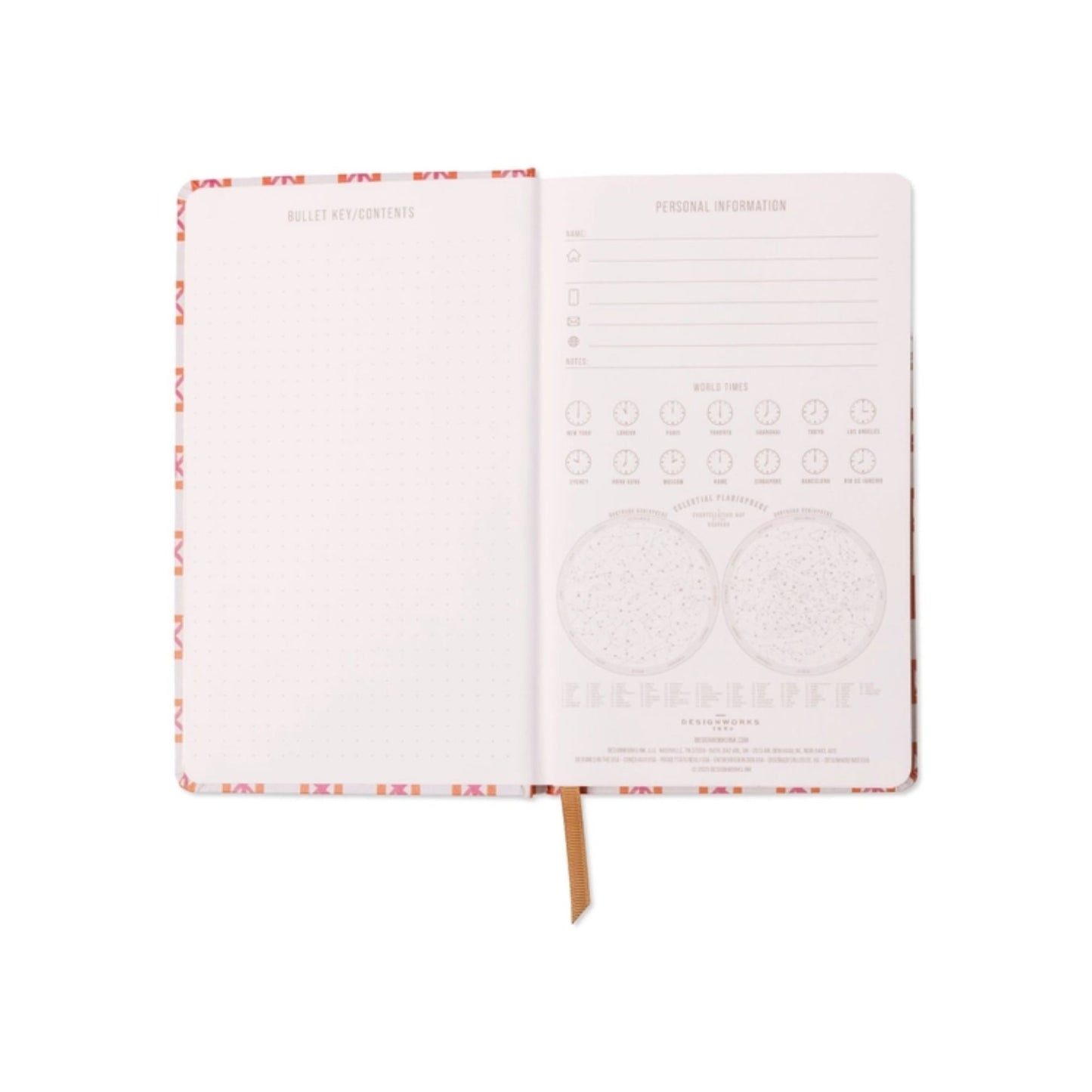 Orange Check Undated Journal