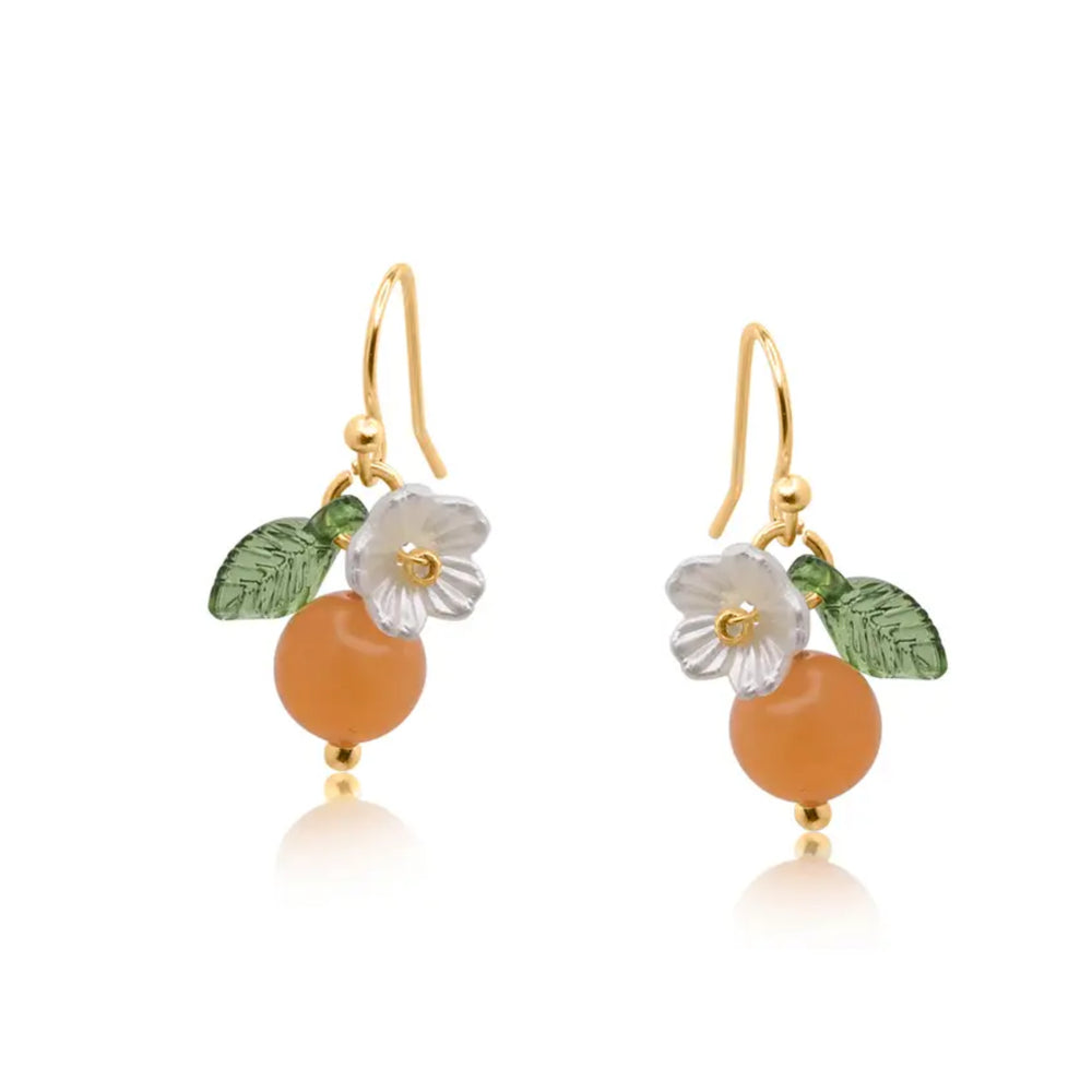 Orange Drop Earrings
