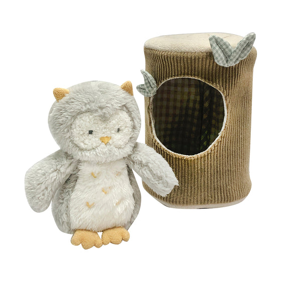 Olsen Owl & Log House Toy
