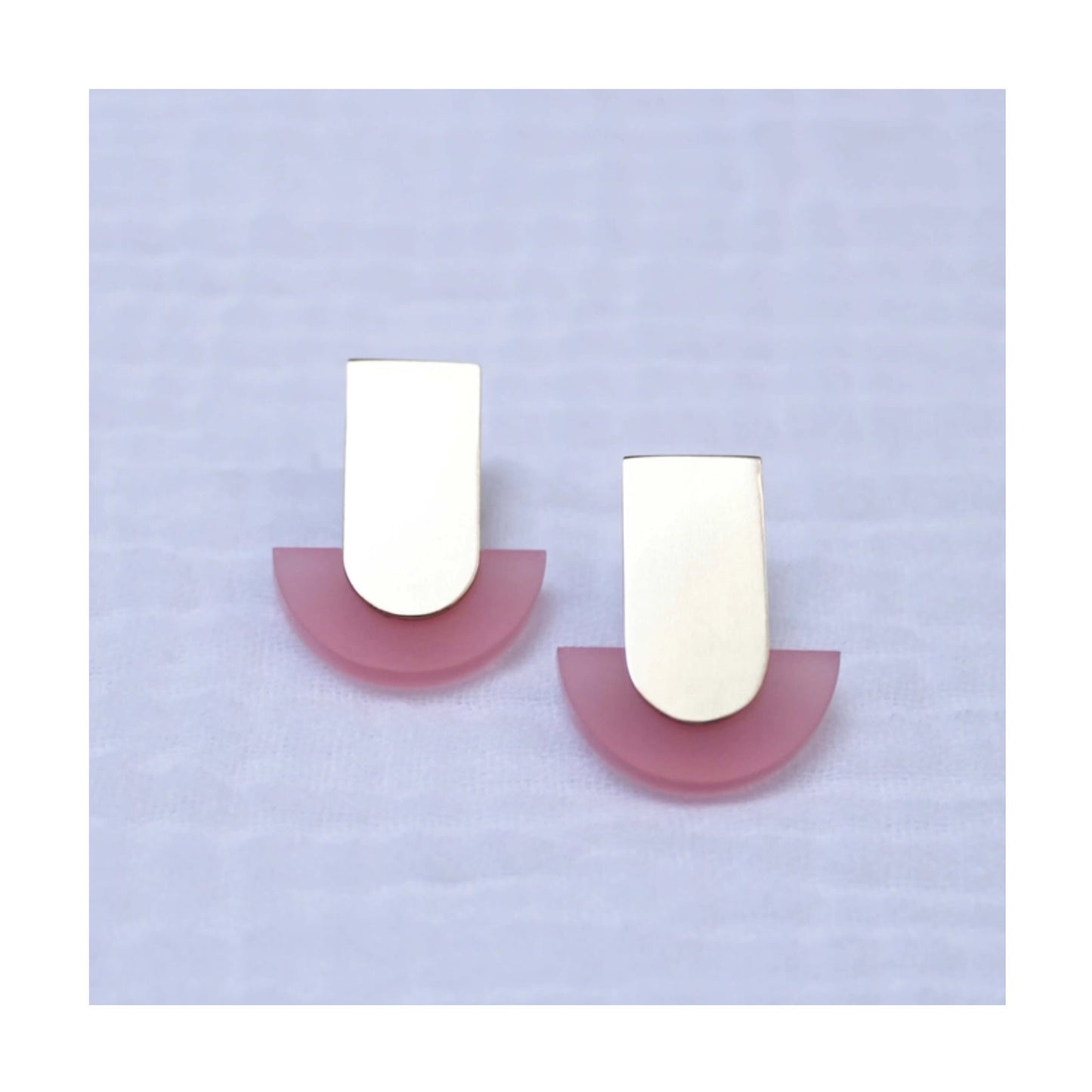 Pink Deco Studs