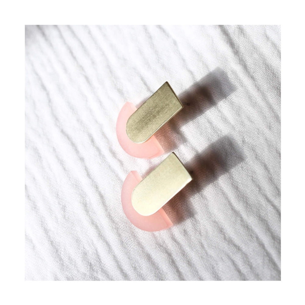 Pink Deco Studs