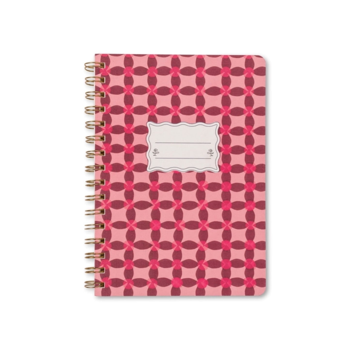 Pink Pinwheel A5 Wire Notebook