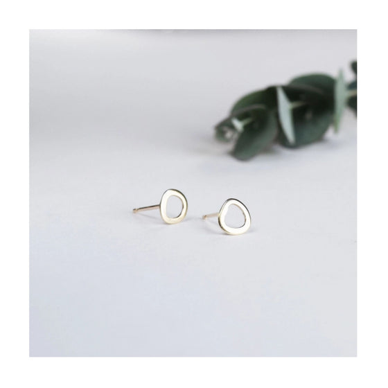 Puddle studs from MUKA Jewellery. Made from recycled sterling silver.