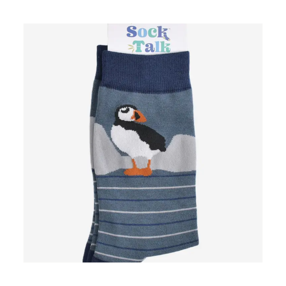 
                  
                    Puffin Stripe Mens Bamboo Socks
                  
                