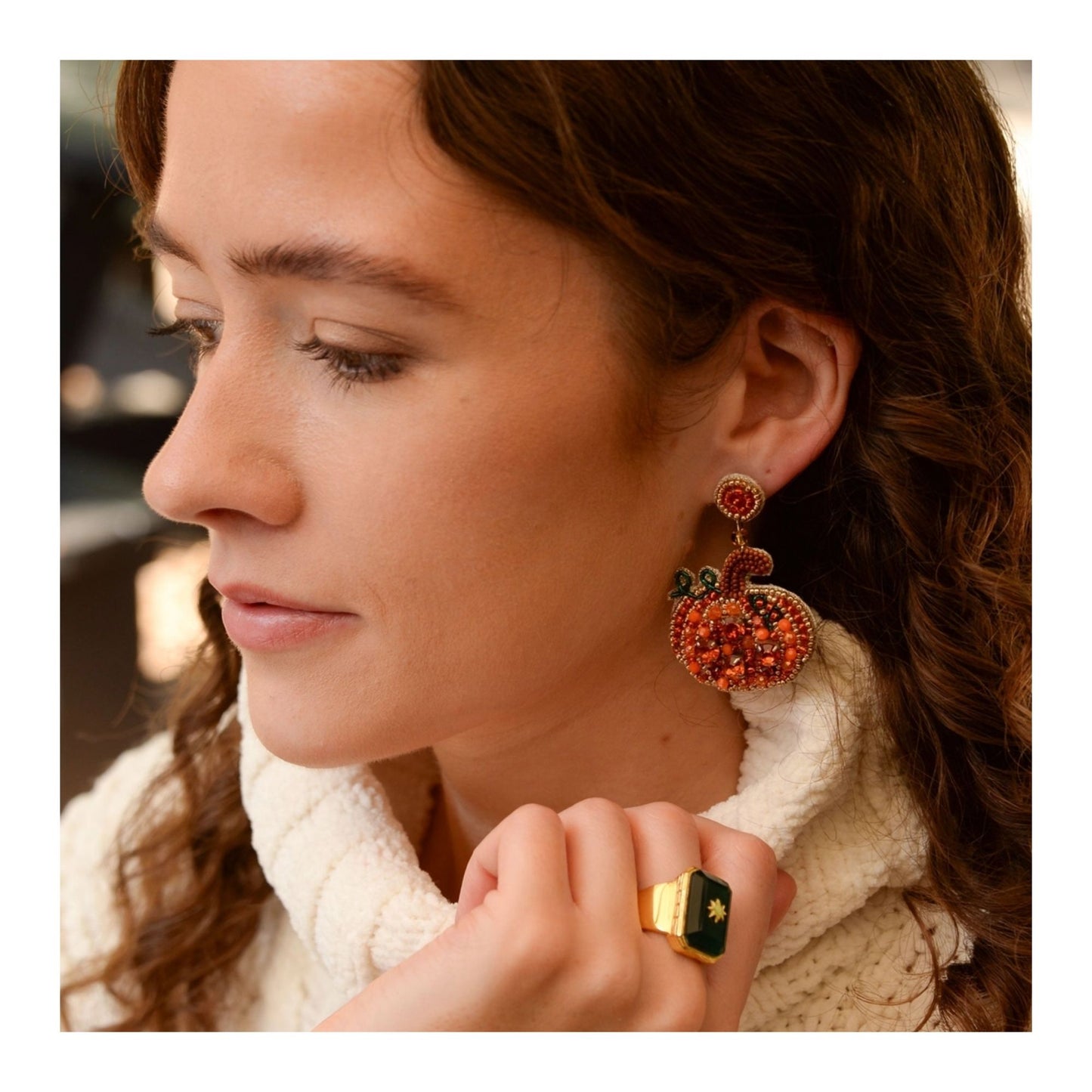 Pumpkin Earrings