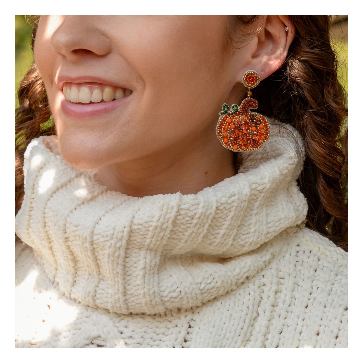 Pumpkin Earrings