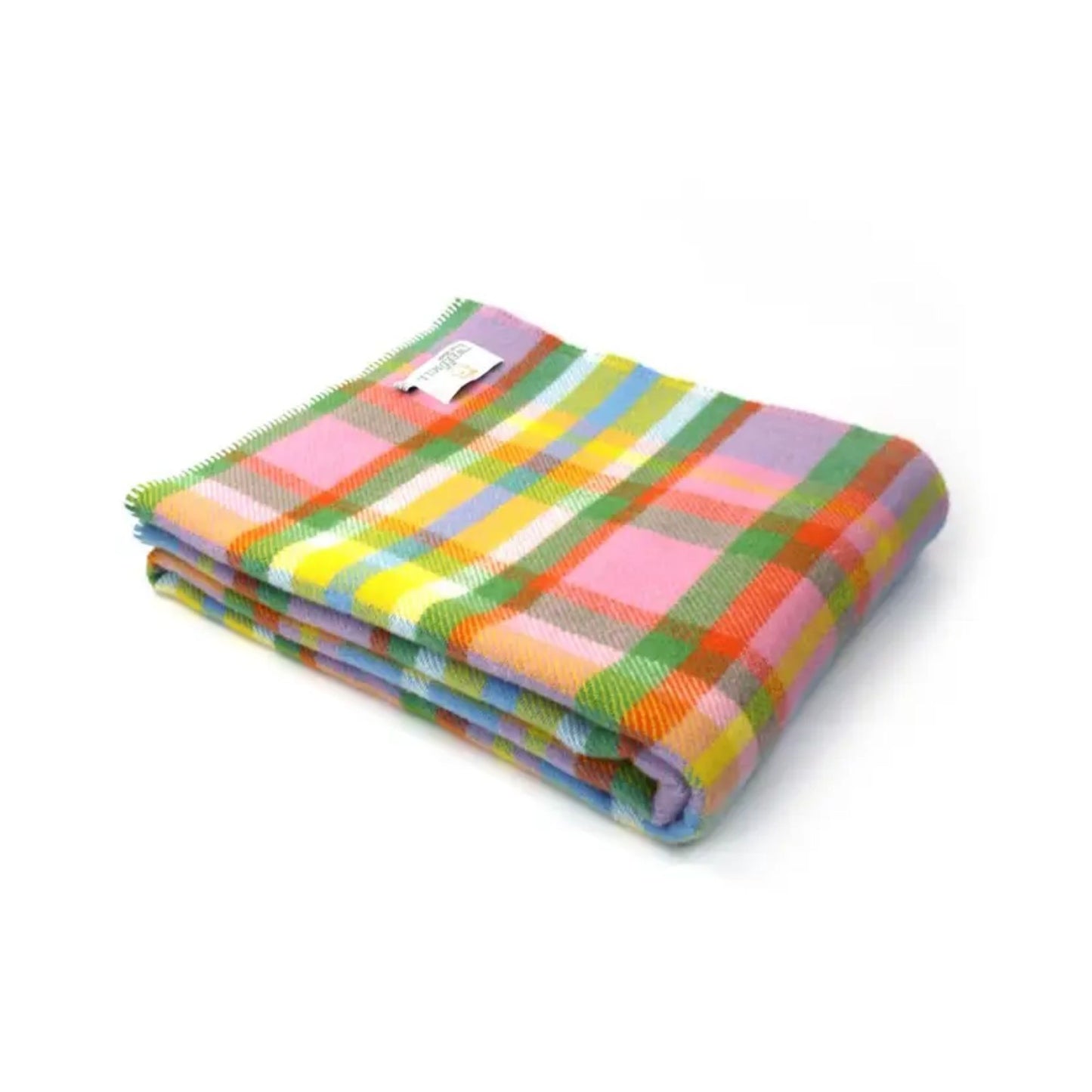 Rainbow Check Blanket