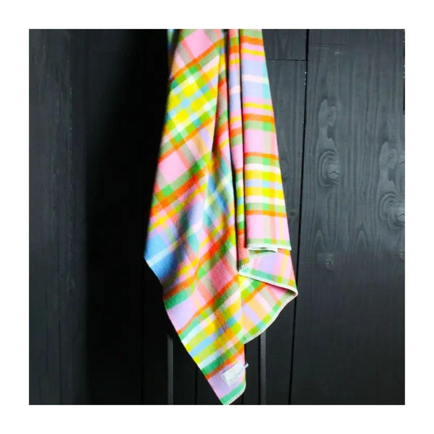 Rainbow Check Blanket