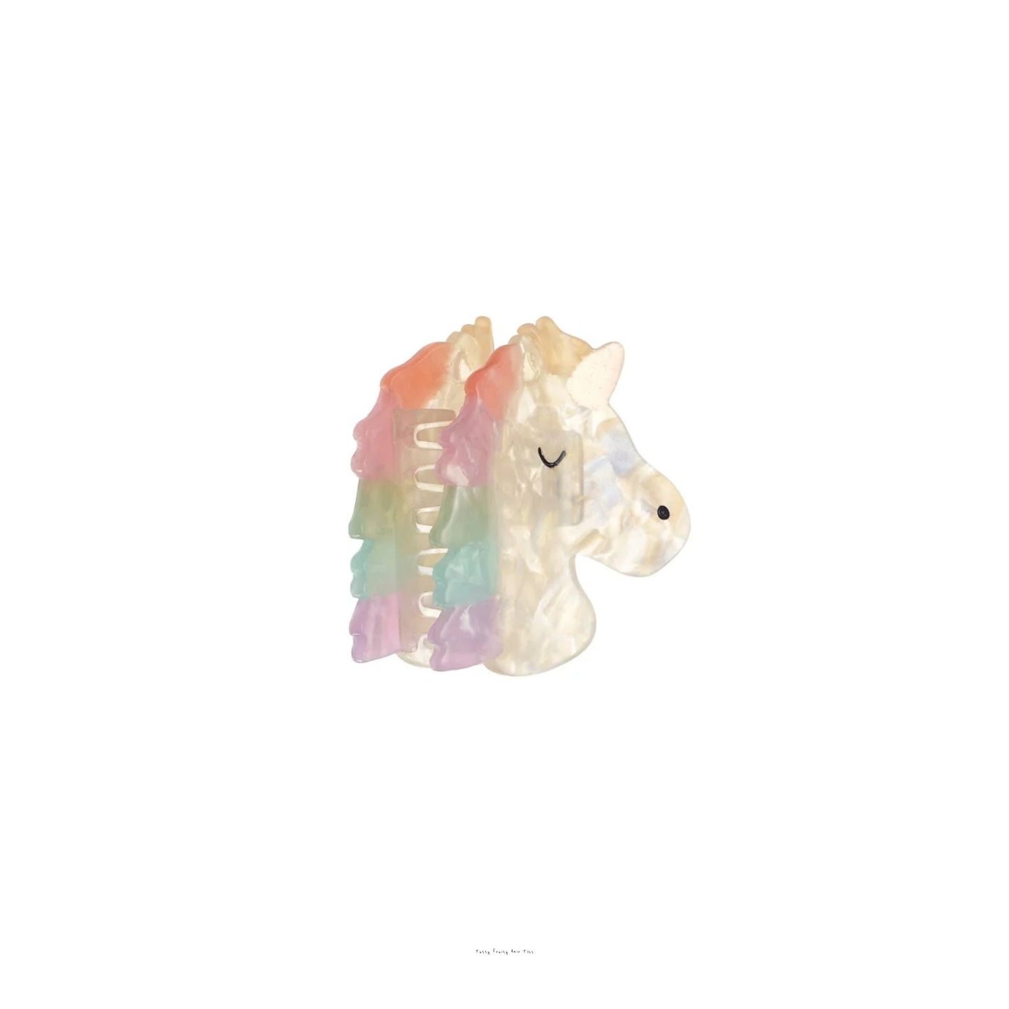 Rainbow Unicorn Claw Clip