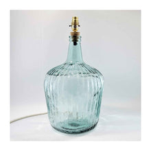  Navy Ripple Garrafa 10L Bottle Recycled Glass Table Lamp