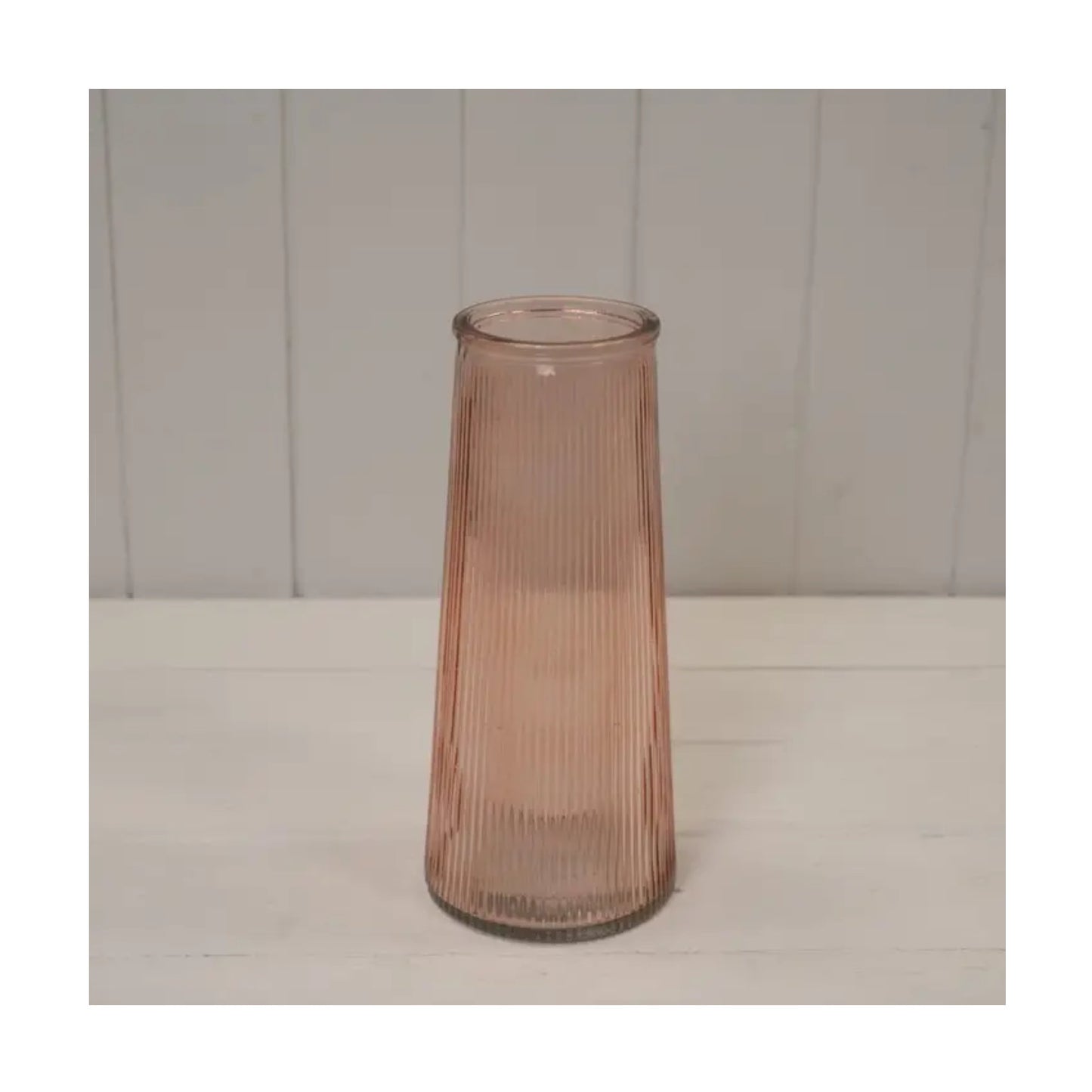 Tall Ribbed Vase