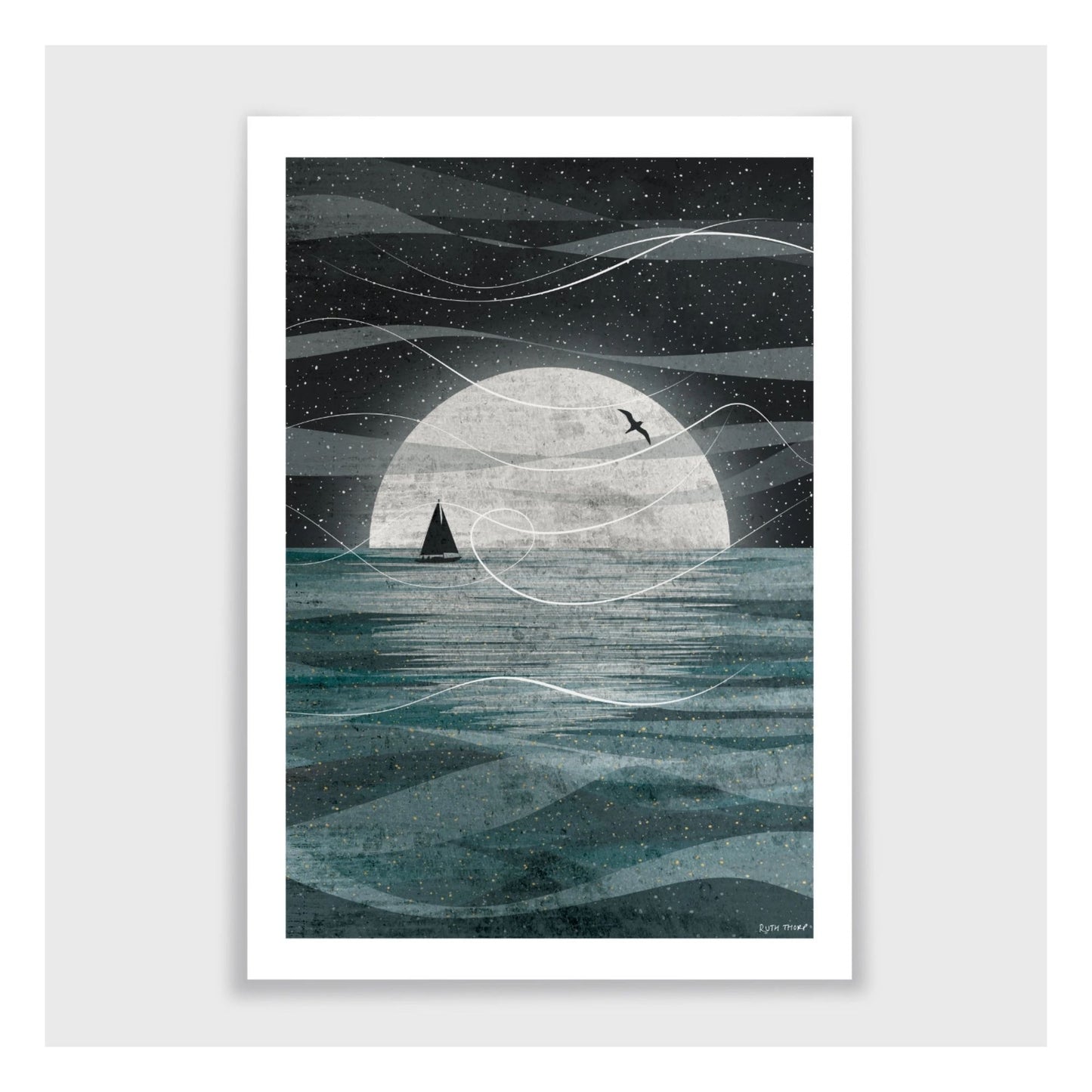 Sail on the Moon Print