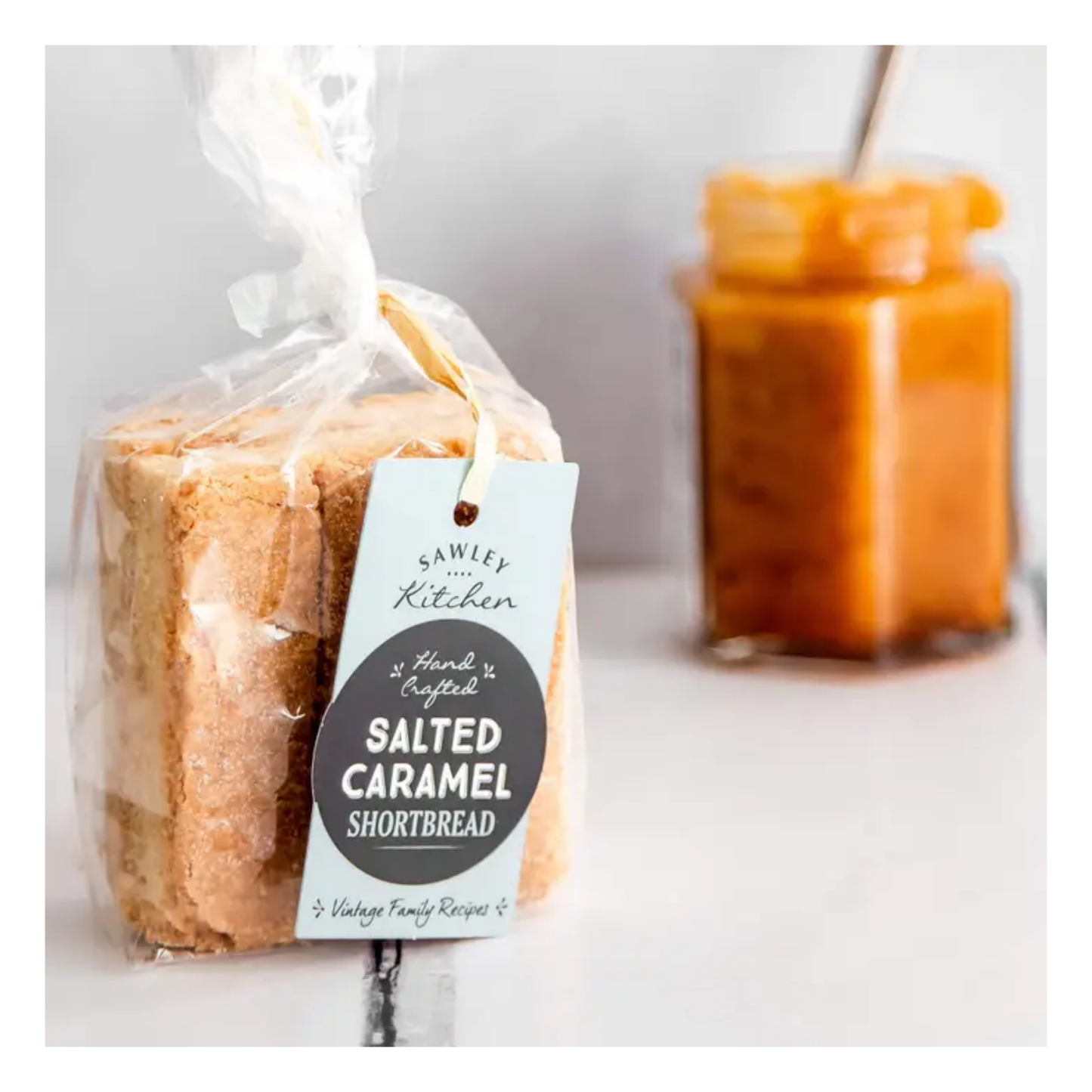 Salted Caramel Shortbread Biscuits