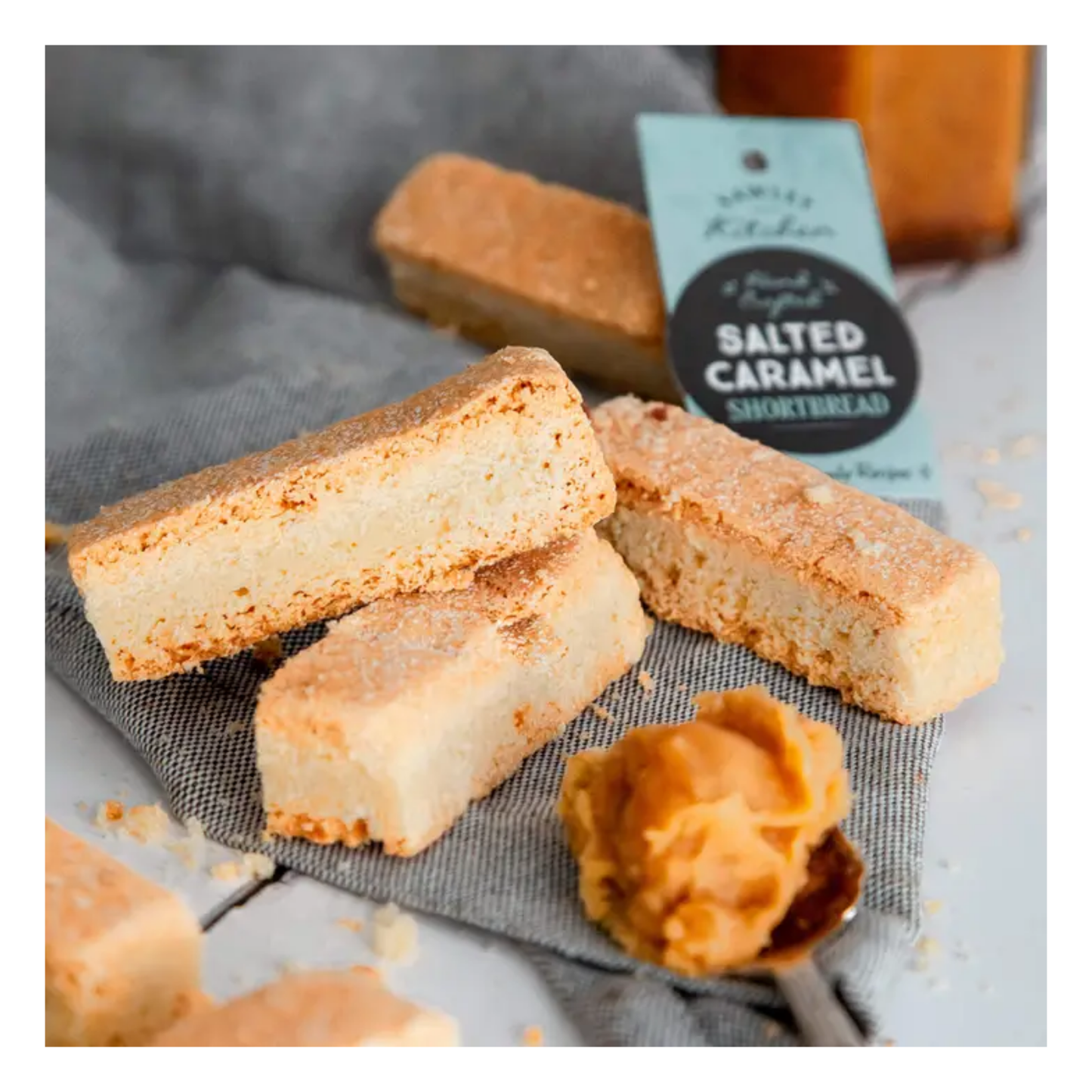 Salted Caramel Shortbread Biscuits