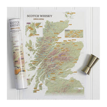  Scotch Whisky Collect & Scratch Map Print