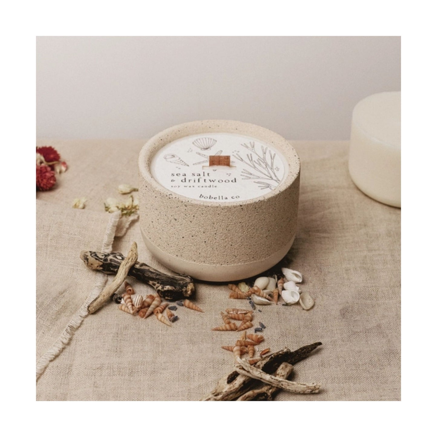 Sea Salt & Driftwood Soy Wax Candle