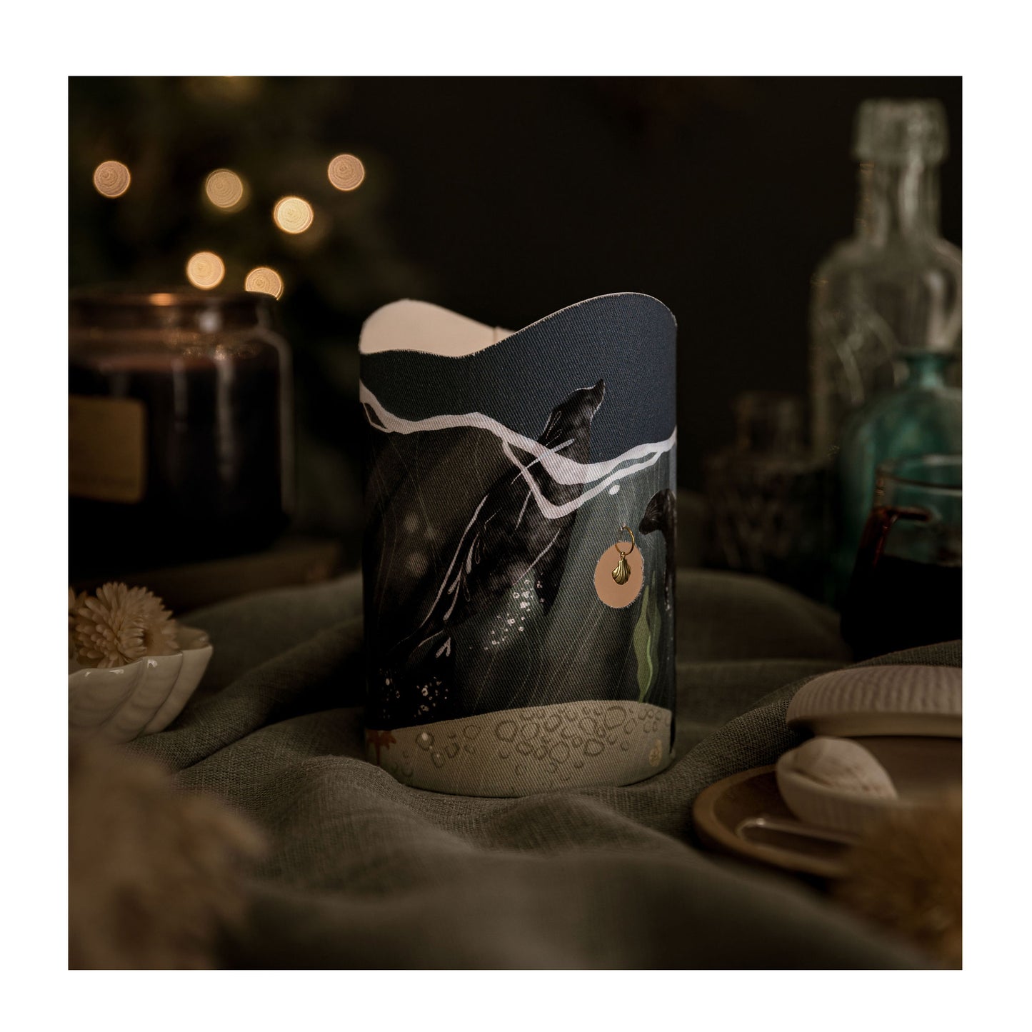 A seal lantern from Harbour Lane Studio gift shop. 