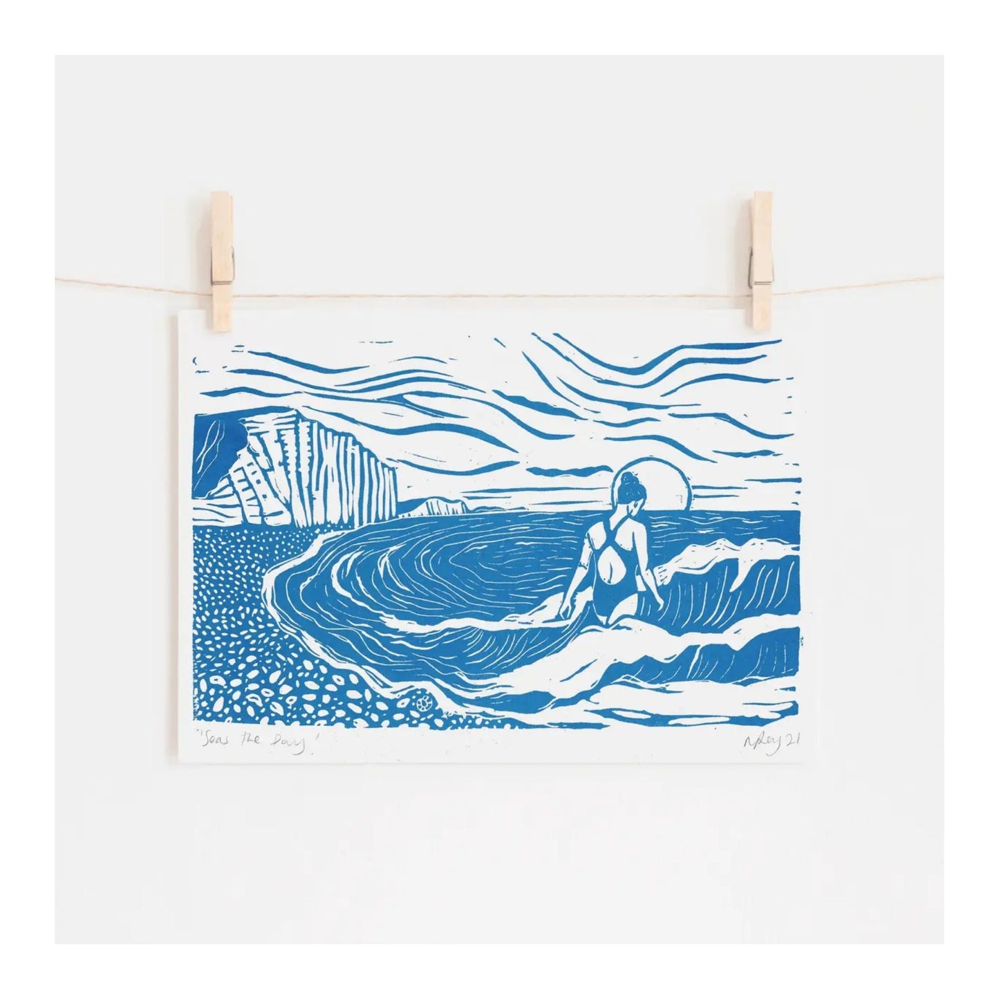 Seas the Day Riso Print