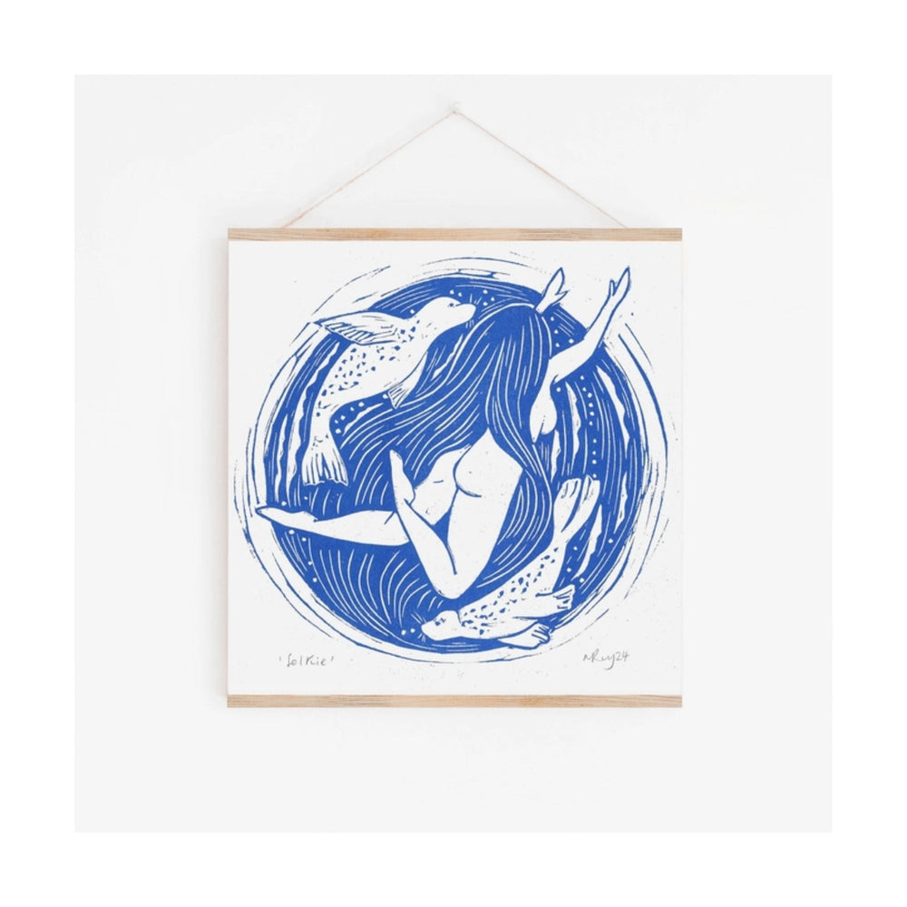 Selkie Risograph Print