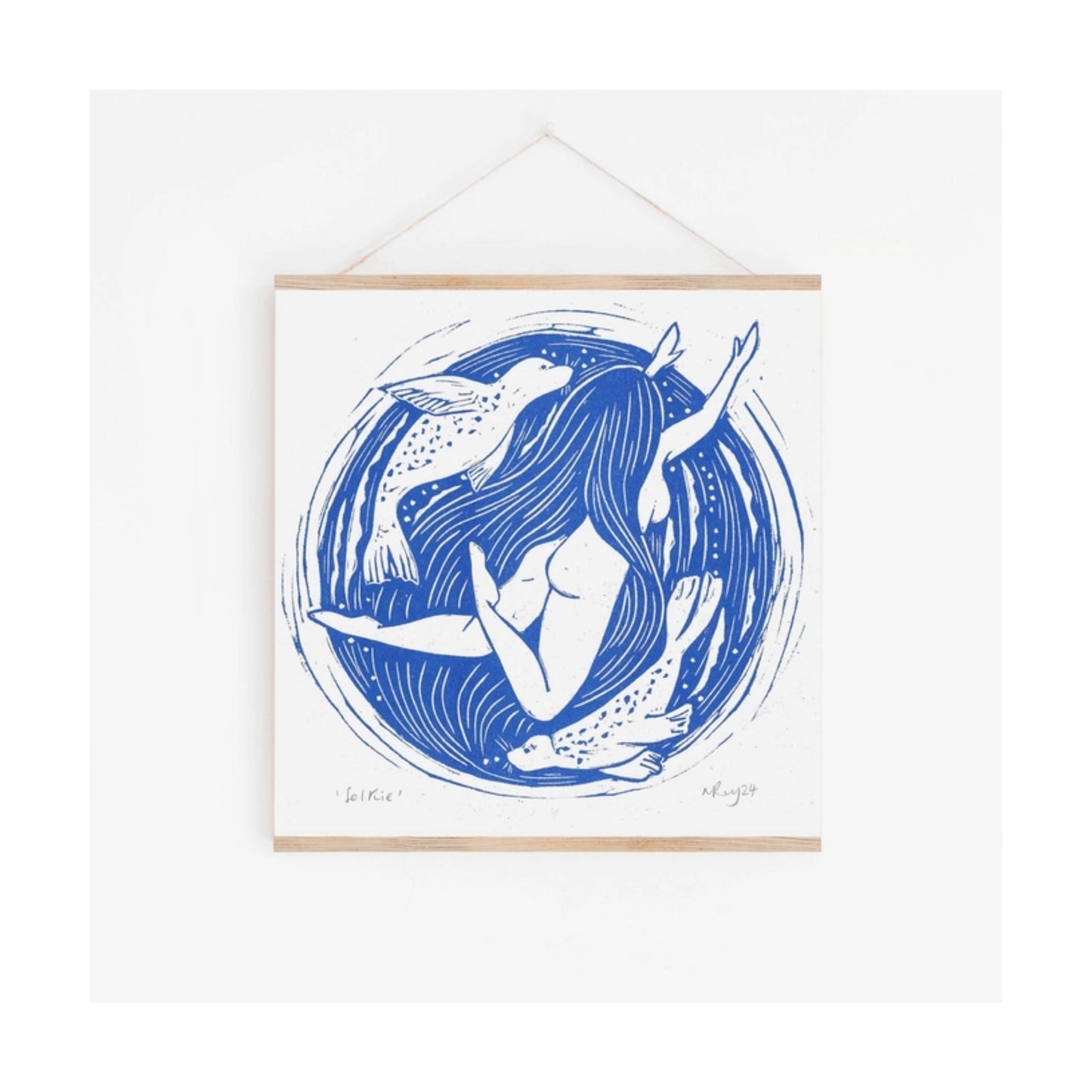 Selkie Risograph Print