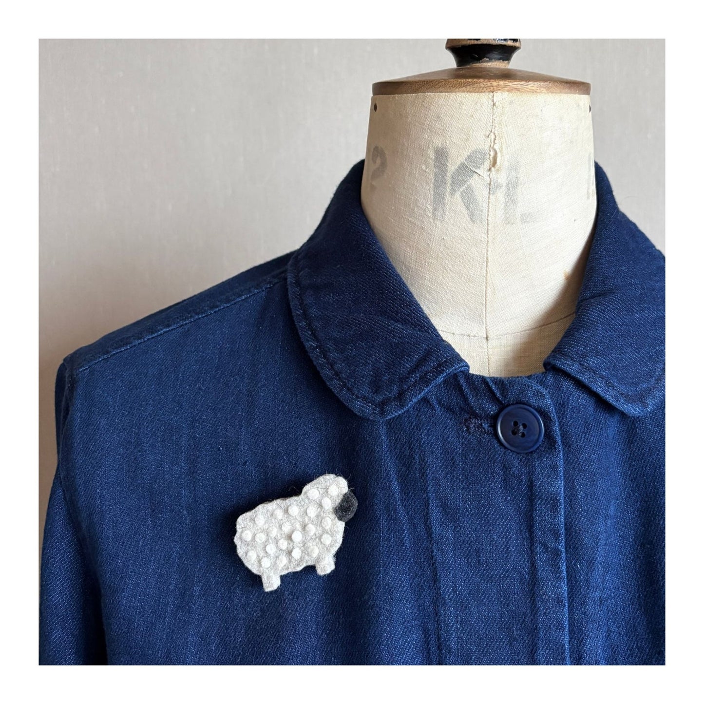 Sheep Felt Brooch