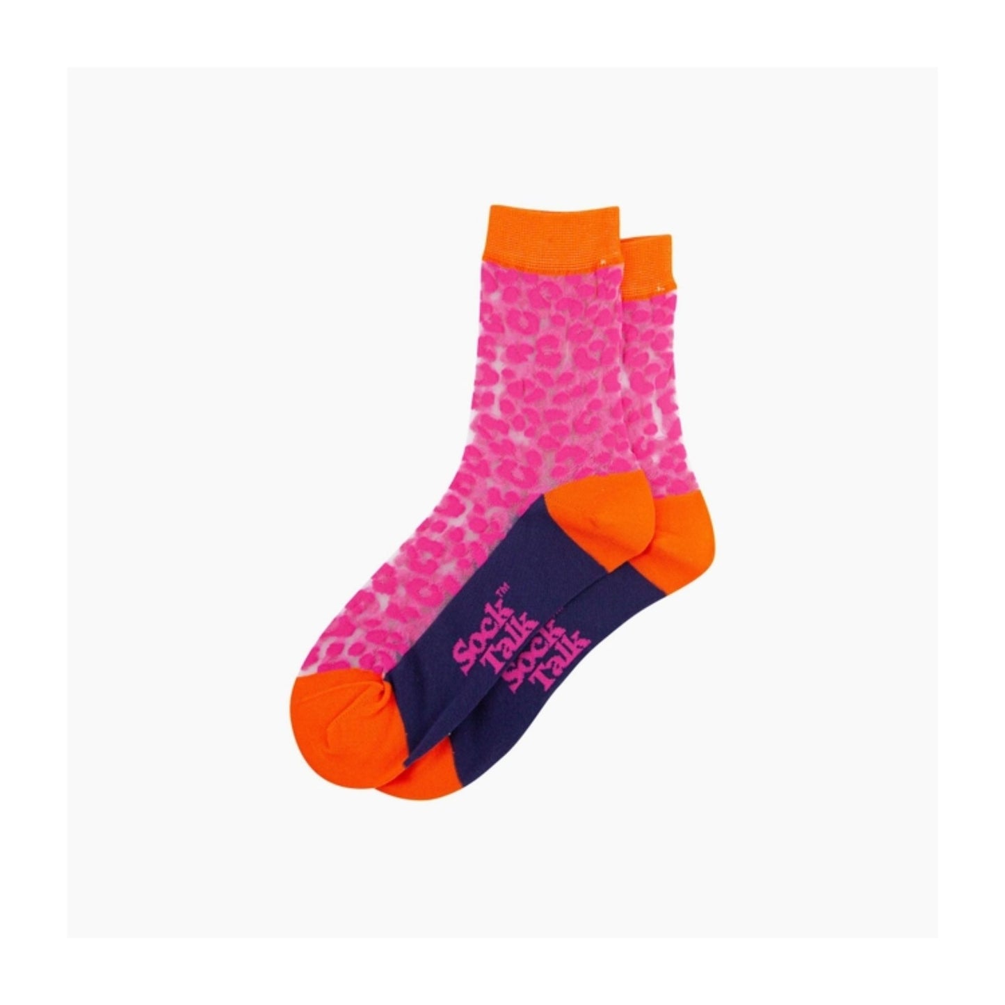 Leopard Print Sheer Socks
