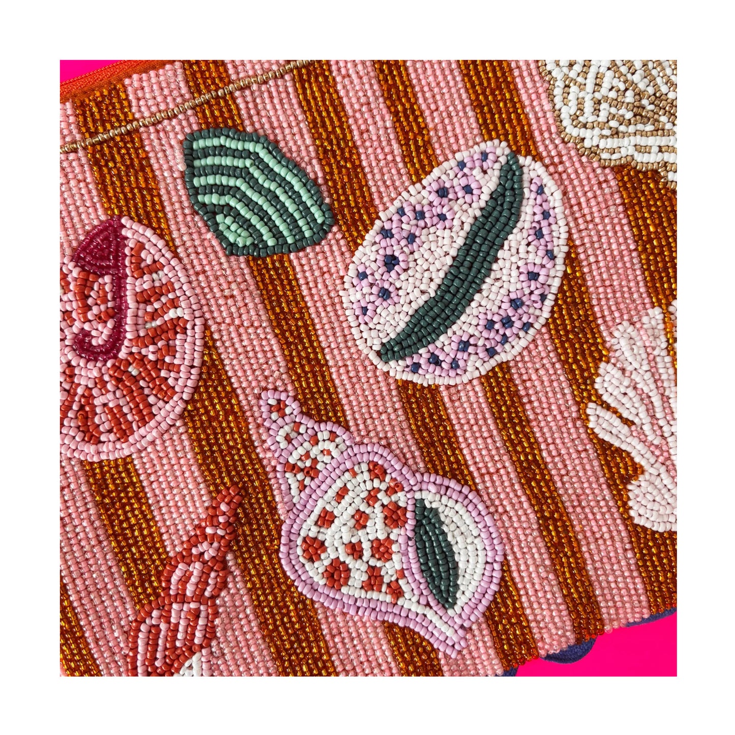 Shells Beaded Clutch