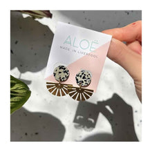  Silver Dalmation Sun Studs