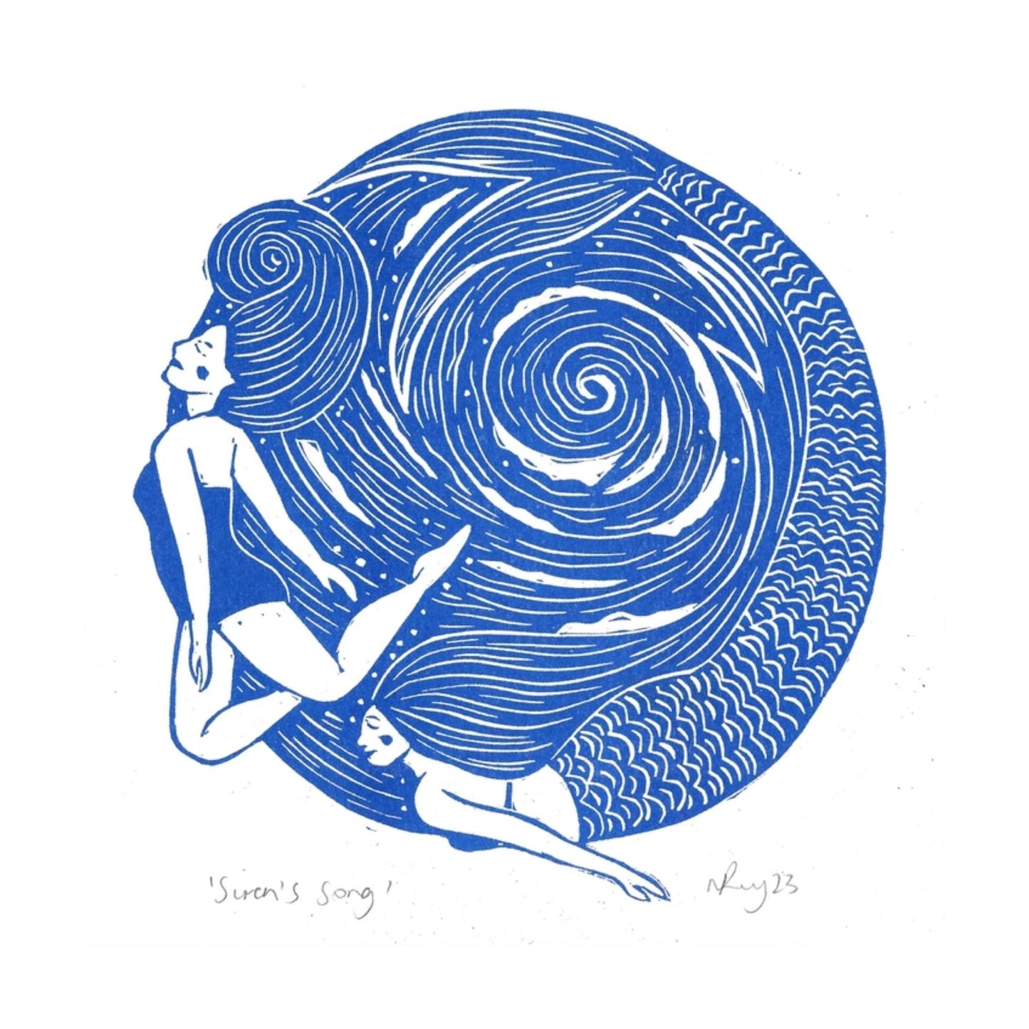The Siren Song Risograph Print