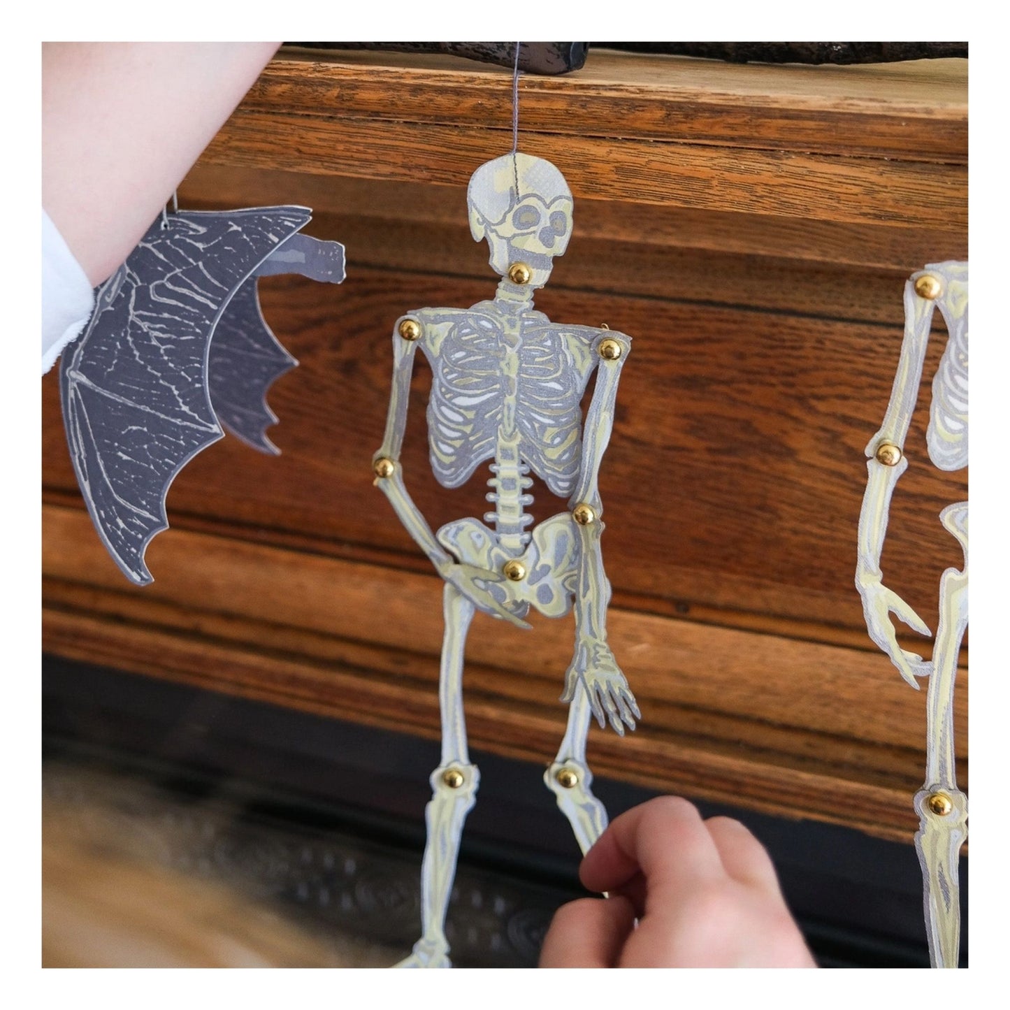 Dancing Skeletons Paper Ornaments